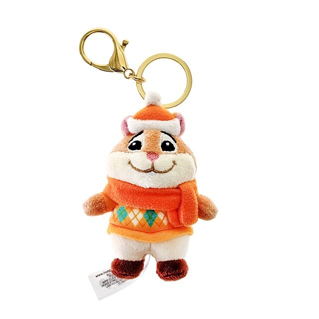 聖誕節系列 銀行職員 旅鼠 絨毛 鑰匙圈 吊飾 動物方城市 Zootopia -香港迪士尼樂園