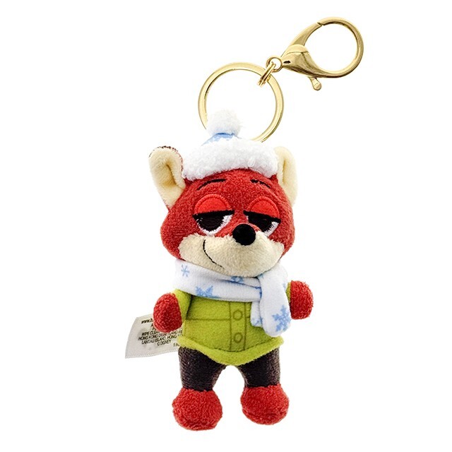 聖誕節系列 胡尼克 Nick 狐狸 絨毛 鑰匙圈 吊飾 動物方城市 Zootopia -香港迪士尼樂園