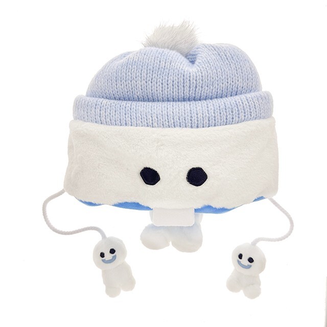 迷你小雪寶 戴毛帽 大頭 圖案 毛球 造型 帽 毛帽 帽子 冰雪奇緣 Frozen -香港迪士尼樂園