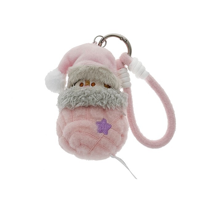 聖誕節系列 聖誕精靈 黑鼻 奇奇 Chip 絨毛 聖誕造型 絨毛 鑰匙圈 吊飾 奇奇蒂蒂 Chip 'n Dale -香港迪士尼樂園