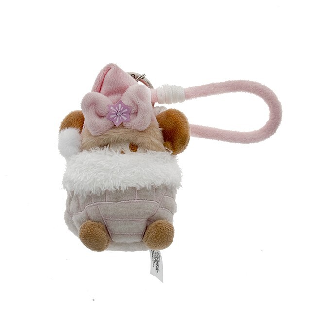 聖誕節系列 聖誕精靈 米妮 Minnie 絨毛 聖誕造型 絨毛 鑰匙圈 吊飾 -香港迪士尼樂園