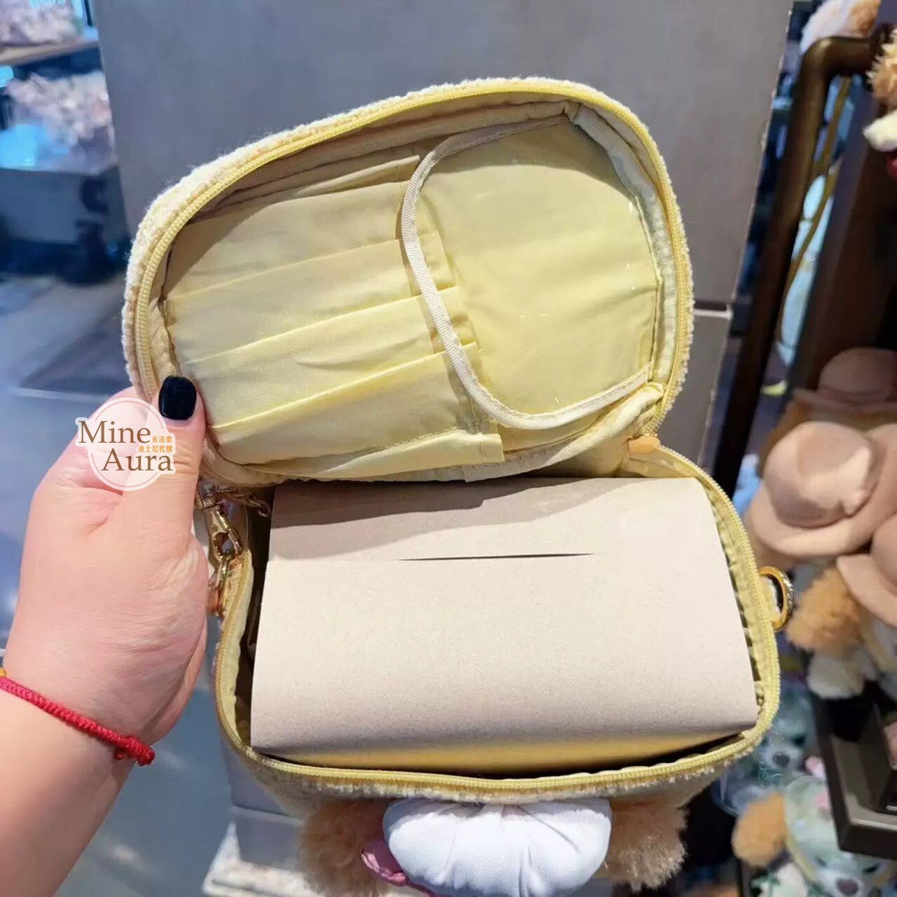 可琦安 餅乾 CookieAnn 絨毛大頭造型 手提 鏈條 斜背 小包 -上海迪士尼樂園