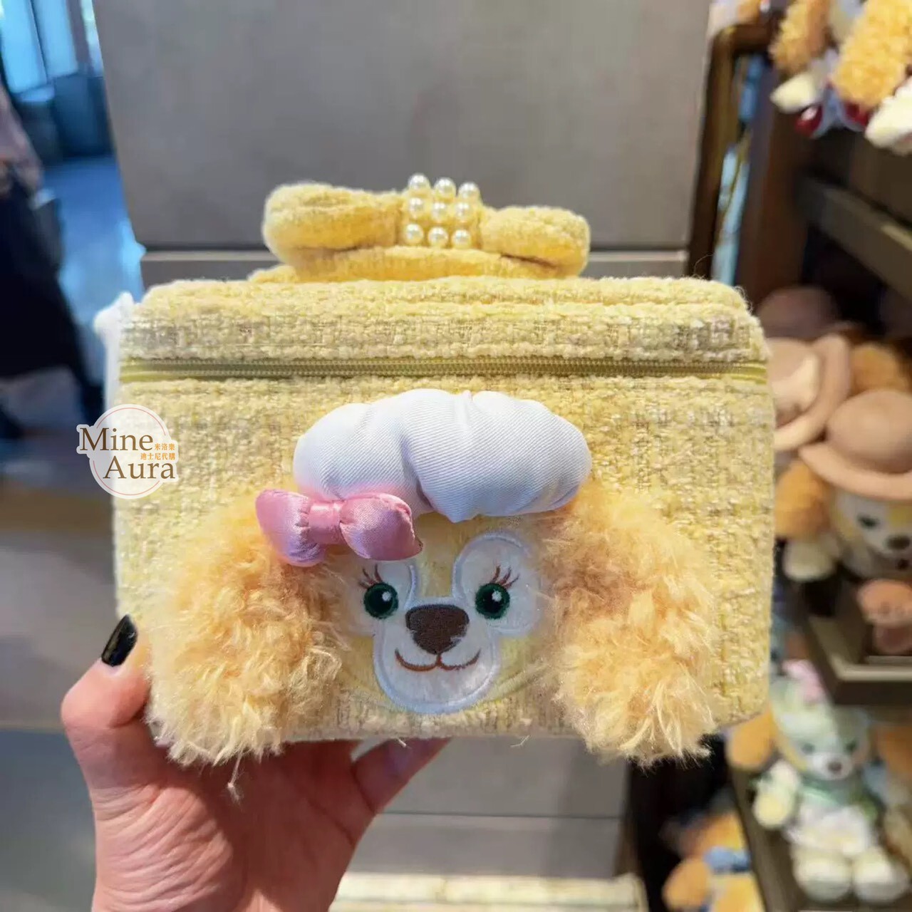 可琦安 餅乾 CookieAnn 絨毛大頭造型 手提 鏈條 斜背 小包 -上海迪士尼樂園