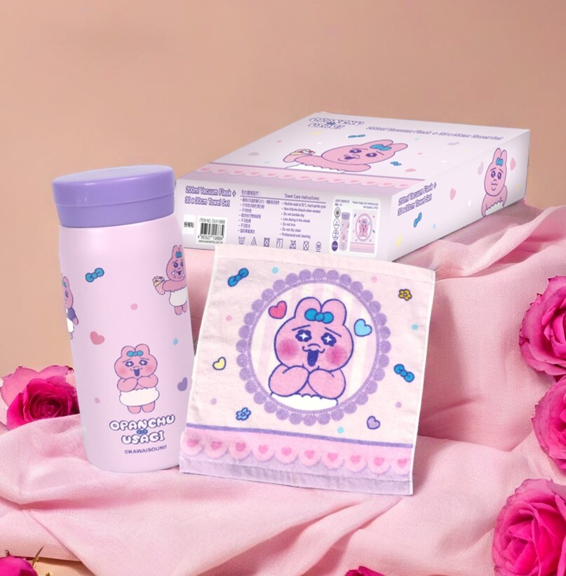 褲褲兔 底褲兔|臉巾保溫杯禮盒套裝