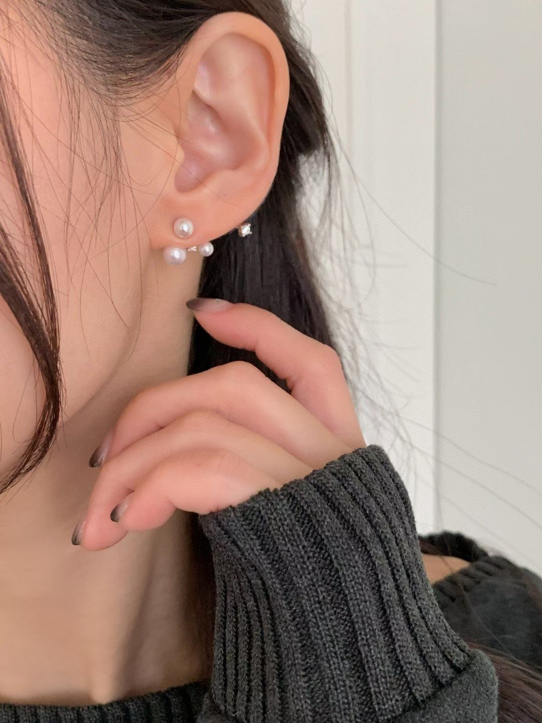 ✨ 珍珠不對稱耳環 ✨