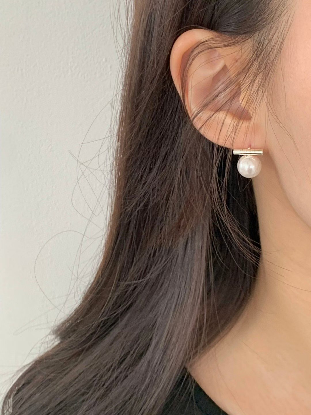 ✨ 簡約銀色珍珠耳環 ✨