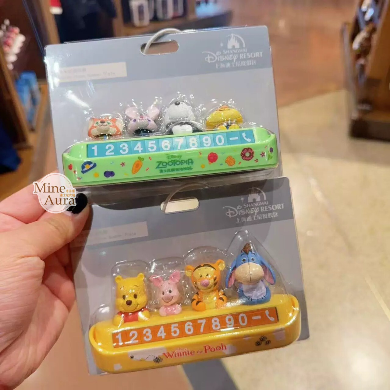 動物方城市 Zootopia 立體公仔造型 電話號碼 展示板 擺飾品 汽車用品 -上海迪士尼樂園