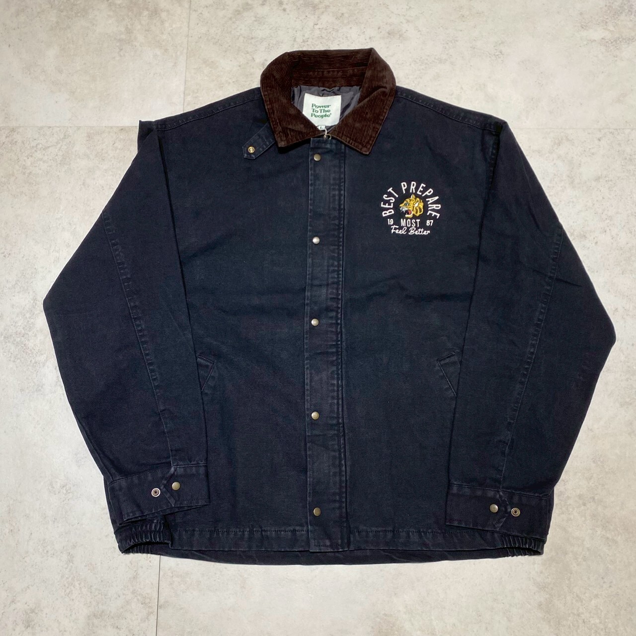 Power To The People 復古老虎刺繡燈芯絨外套 5701019-104