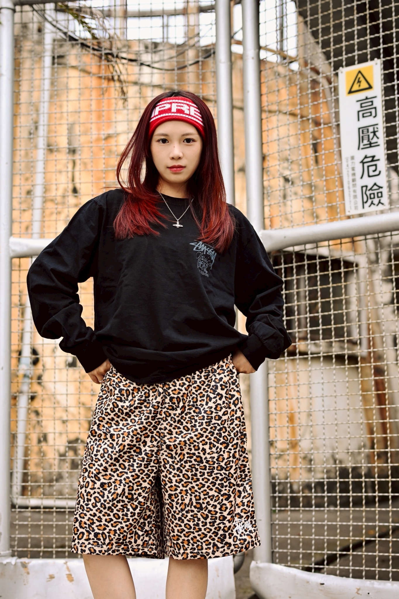 ☆ETW☆【EASY TO WEAR】Stussy 25FW MESH SHORT 豹紋 蛇紋 網眼 厚磅 透氣 秋冬 短褲