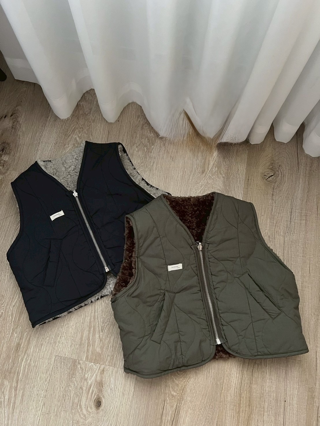 A03660兩面穿刷毛背心