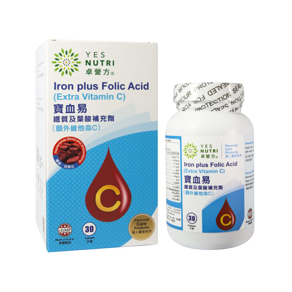 YesNutri IRON FOLIC EXTRA C 30s (non packing box)