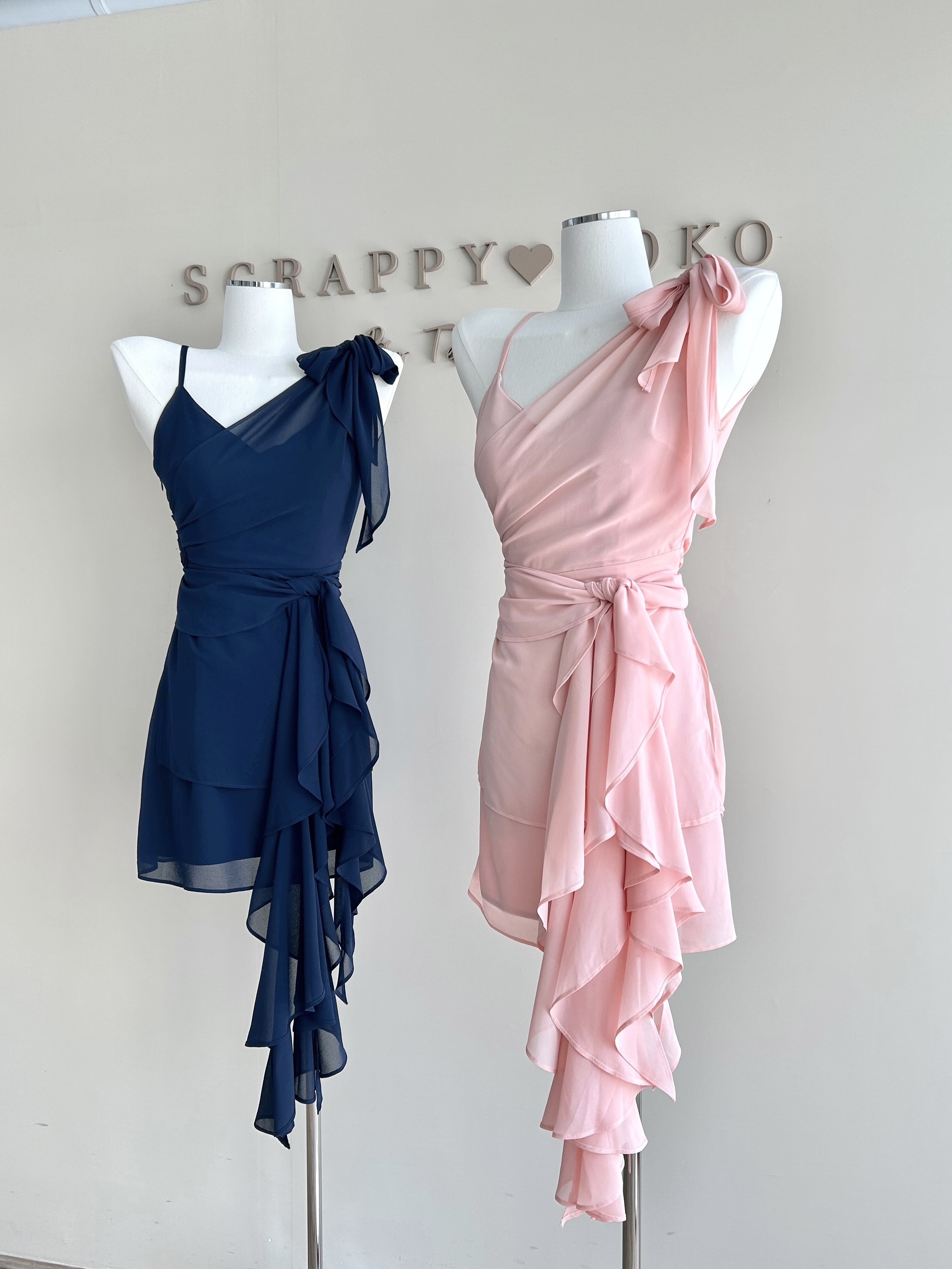 Heart Overture 浪漫序曲 細肩綁帶雪紡洋裝