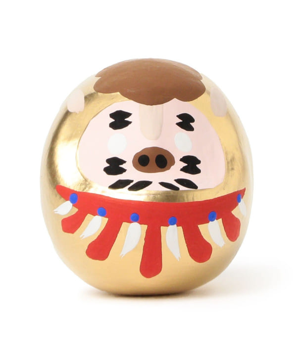 🇯🇵 BEAMS JAPAN【別注】白河だるま總本舖｜ 干支達摩「午」金色版（日本製
