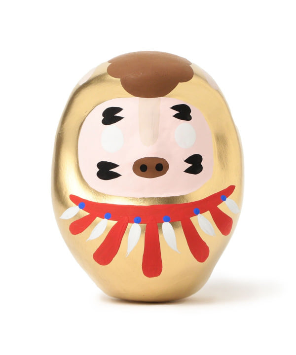 🇯🇵 BEAMS JAPAN【別注】白河だるま總本舖｜ 干支達摩「午」金色版（日本製