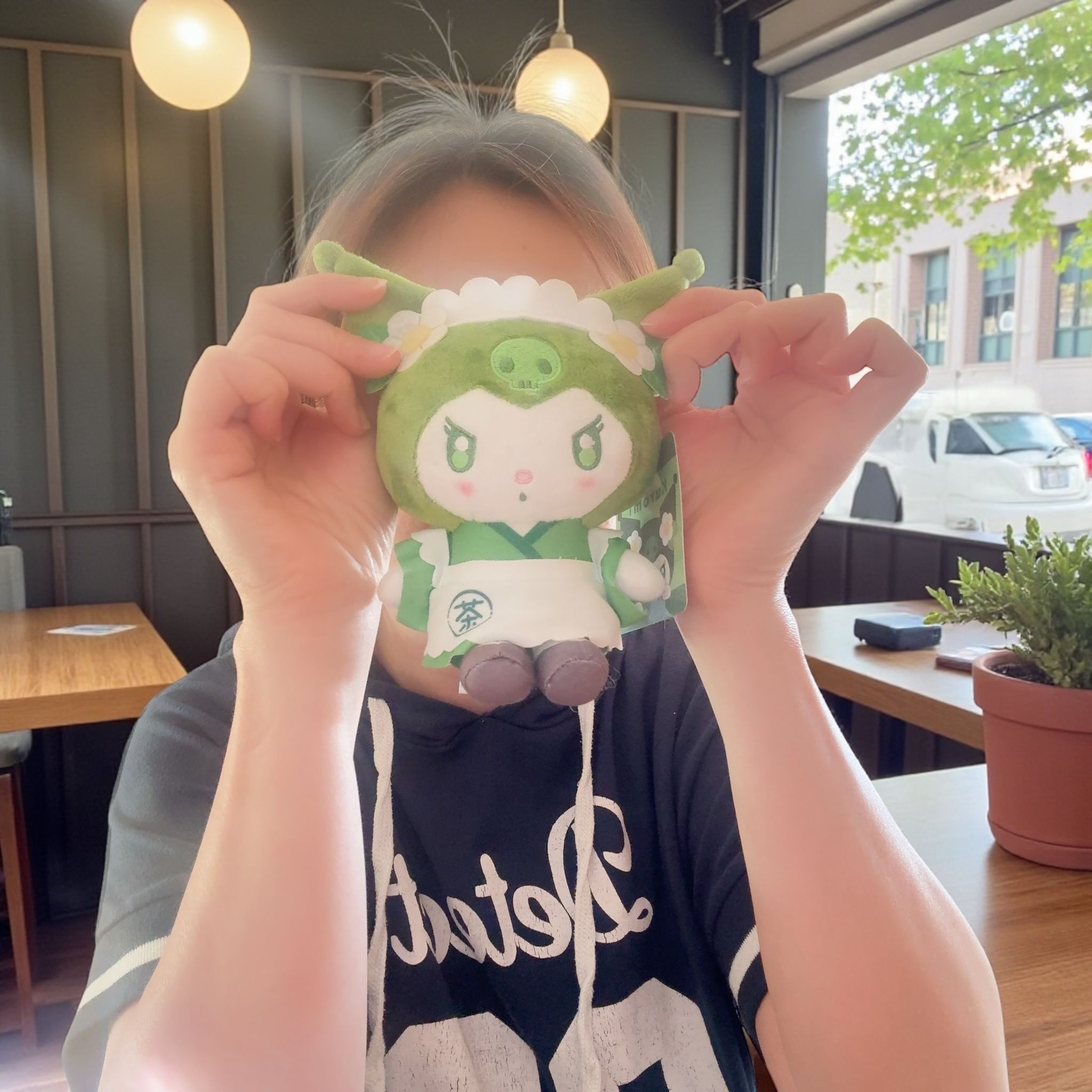 25100-KU Sanrio Kuromi 日本女僕裝抹茶掛飾 #JP-HY25