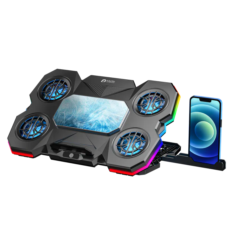 RNF-K7半導體製冷5風扇RGB筆電散熱支架