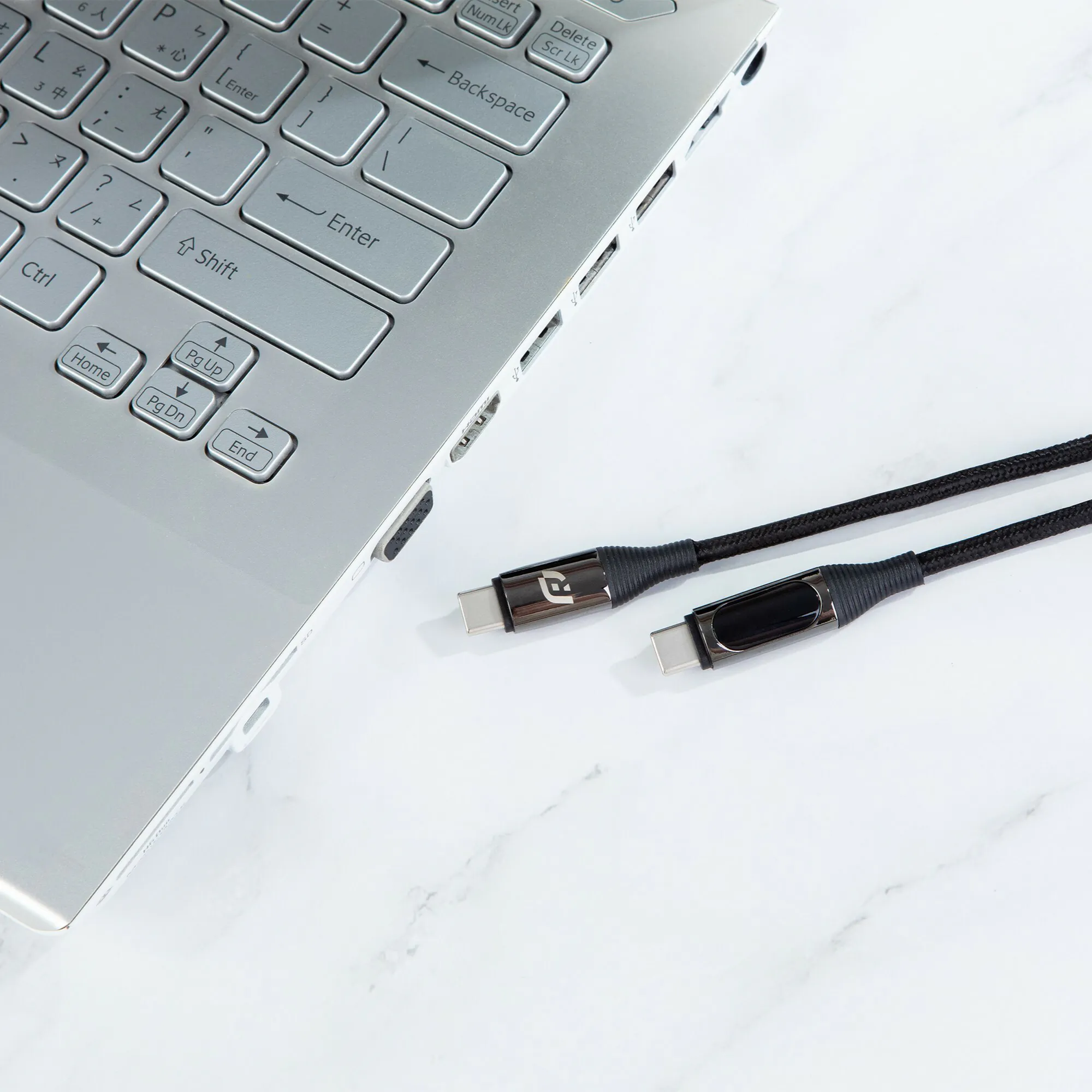 RMC-01-C2CEMC 100W數位顯示充電傳輸線