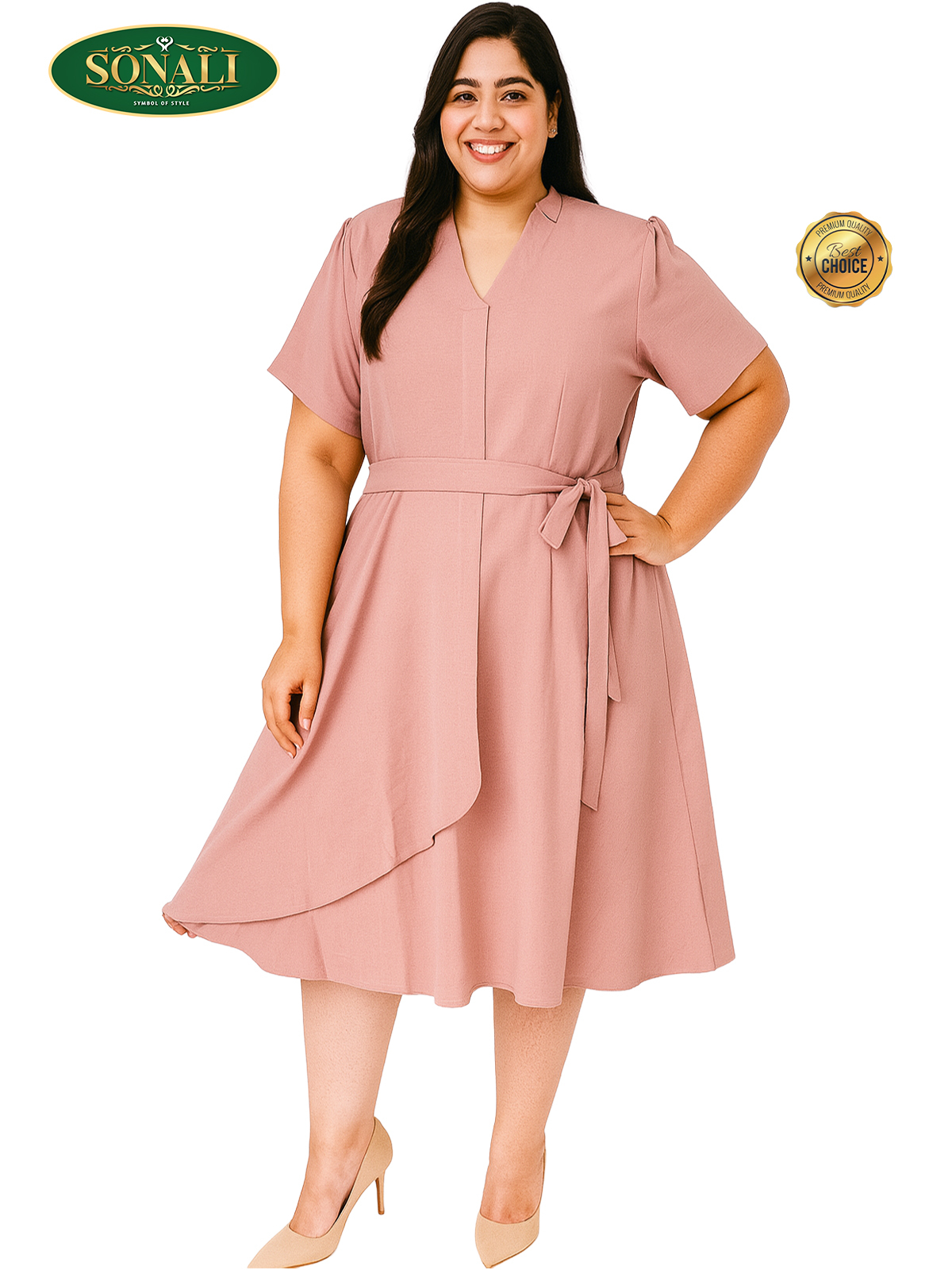 Sonali's Super Premier Quality Women's Dress wear One Piece Dresses - Plus Sizes (Refer Images for Style & Color)