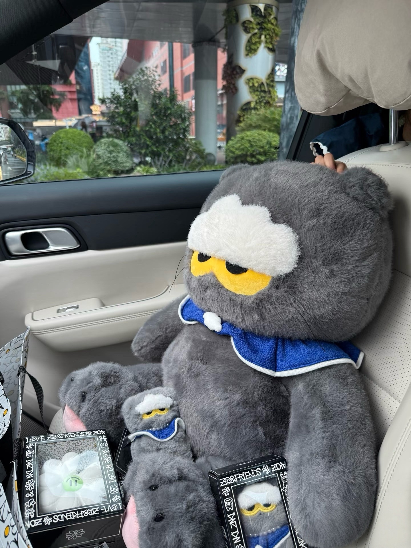 G-Dragon GD 權志龍  Zoa毛茸茸 灰貓 吊飾 娃娃