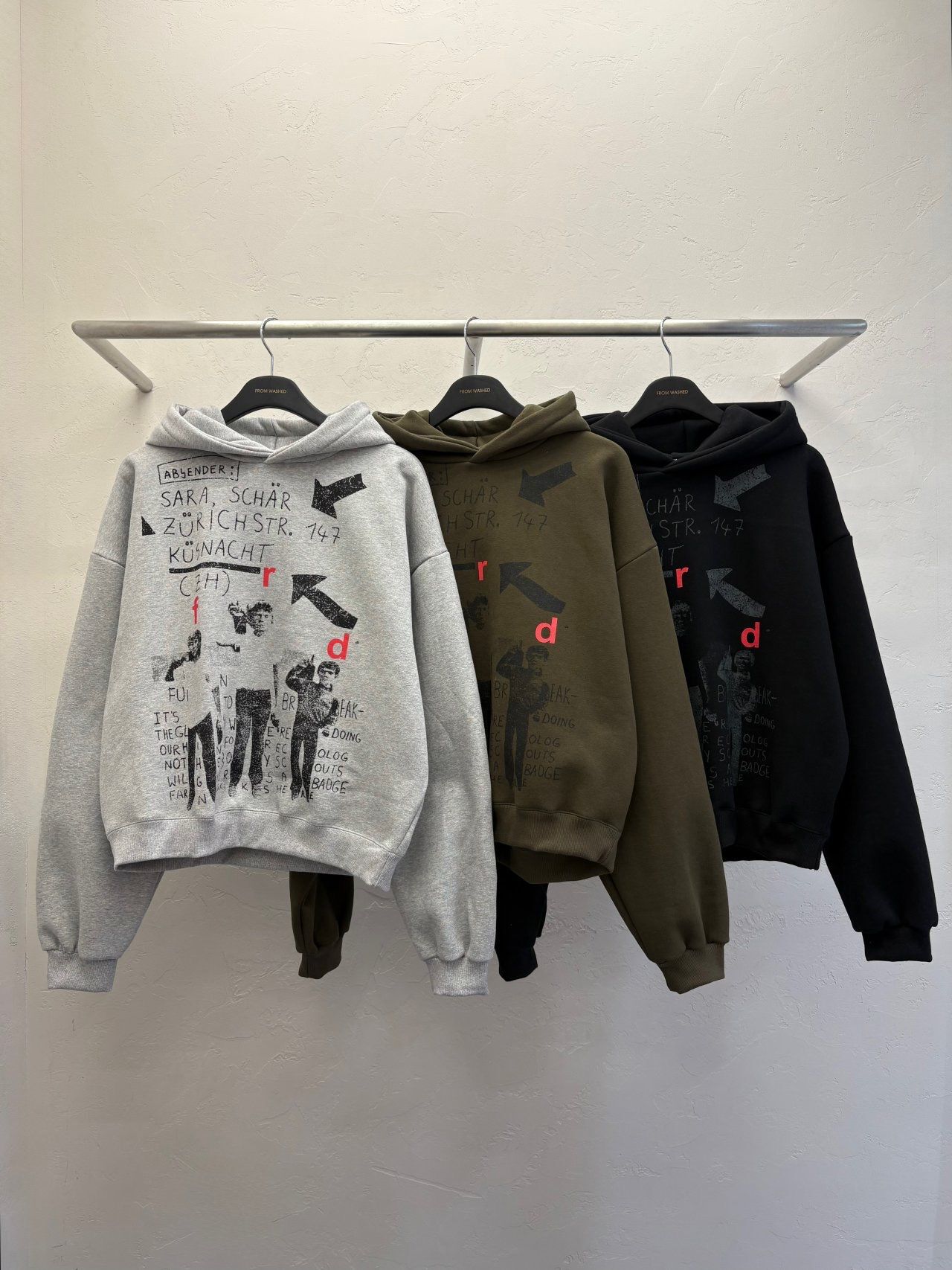 英文字圖案連帽Boxy衛衣 SCOPE-131T