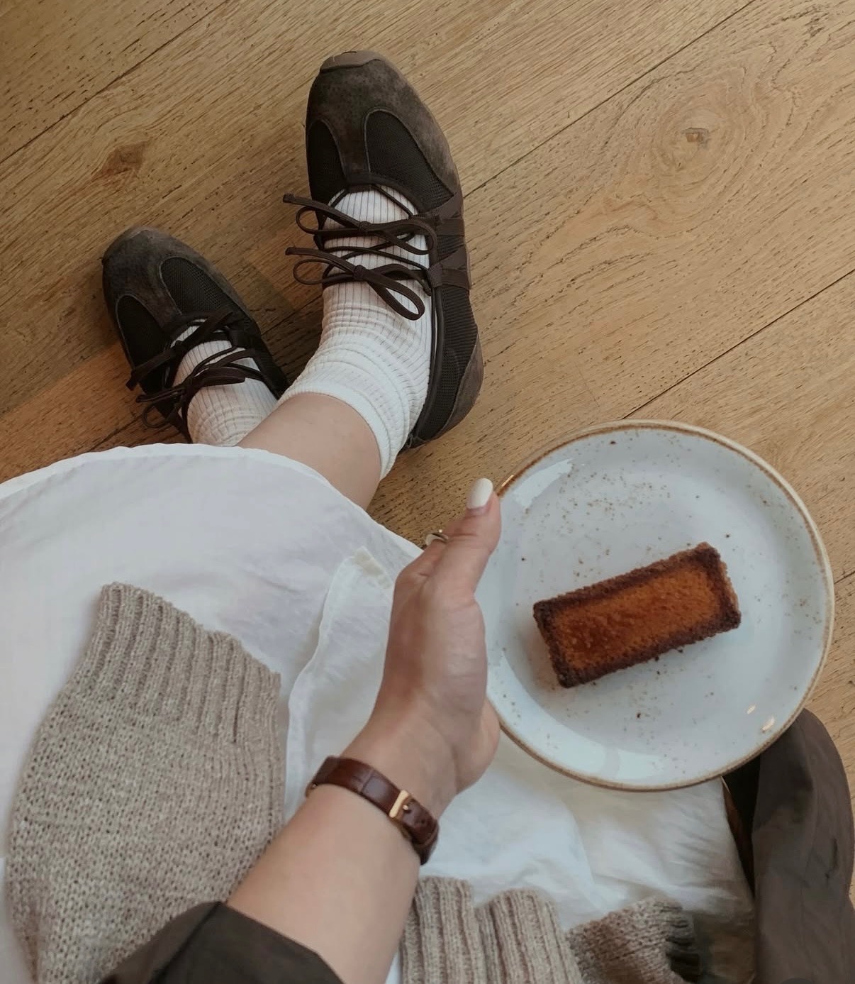 Suede double ribbon mary janes