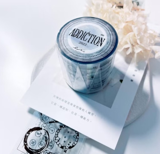 哈秋HA7UU．文具控的酒標 5cm亮面PET膠帶 <整捲/分裝>