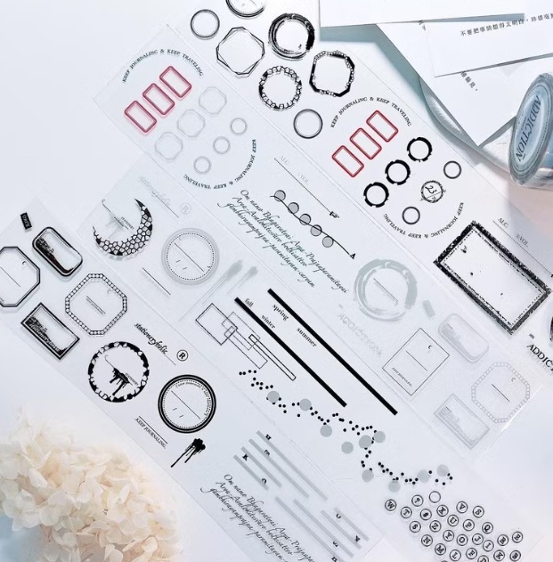 哈秋HA7UU．文具控的酒標 5cm亮面PET膠帶 <整捲/分裝>