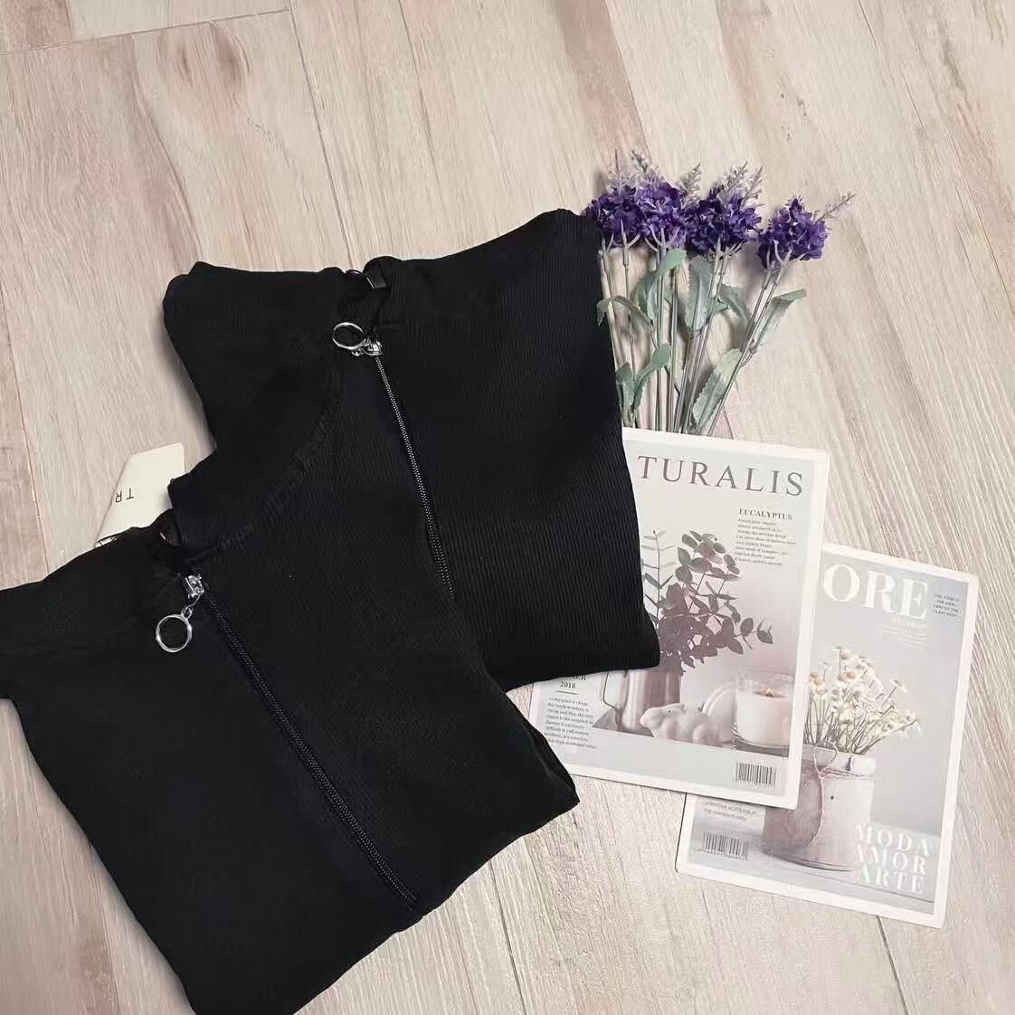 TRENDYOL ZIP FITTED HOODIES