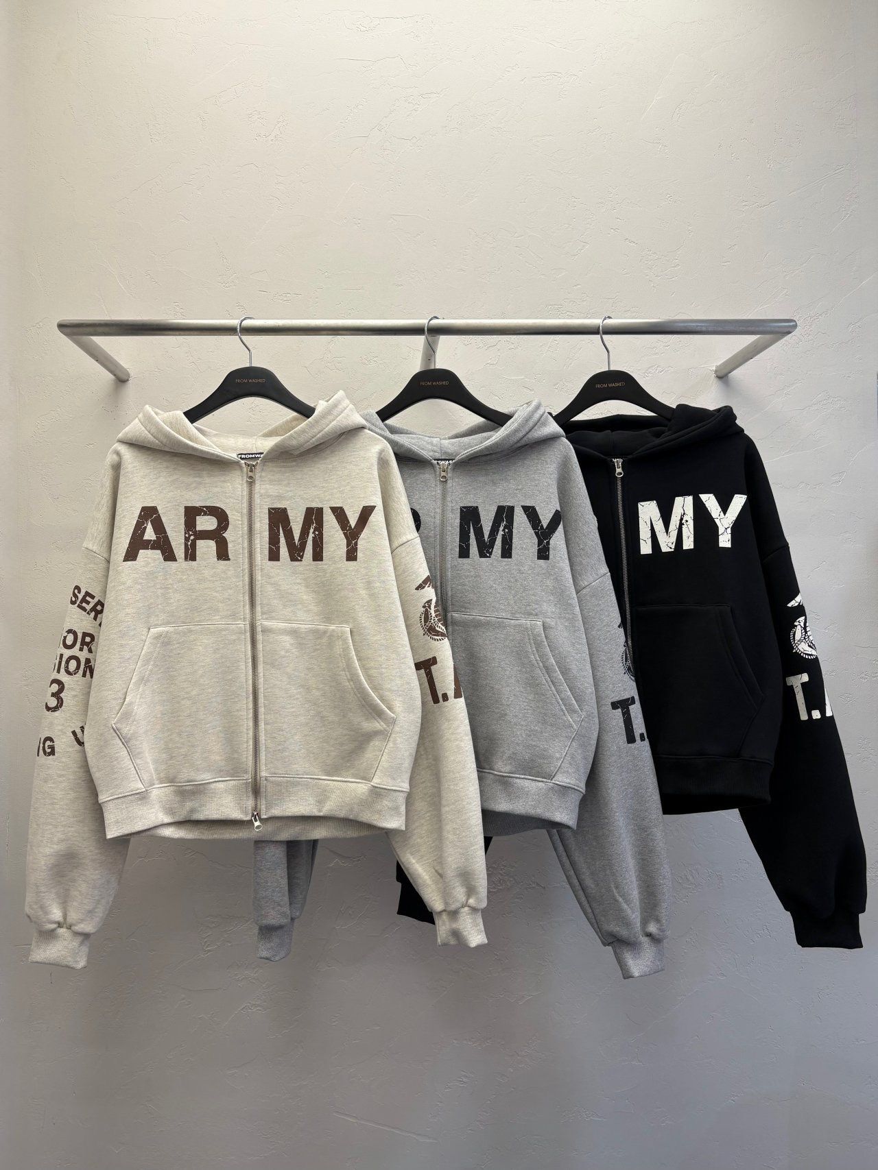 英文字連帽拉鍊外套 SCOPE-138JK