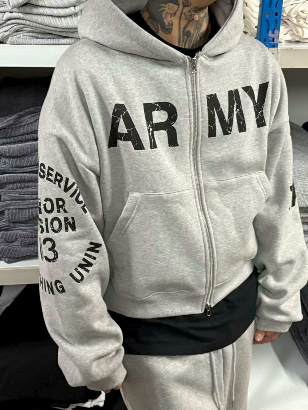 英文字連帽拉鍊外套 SCOPE-138JK