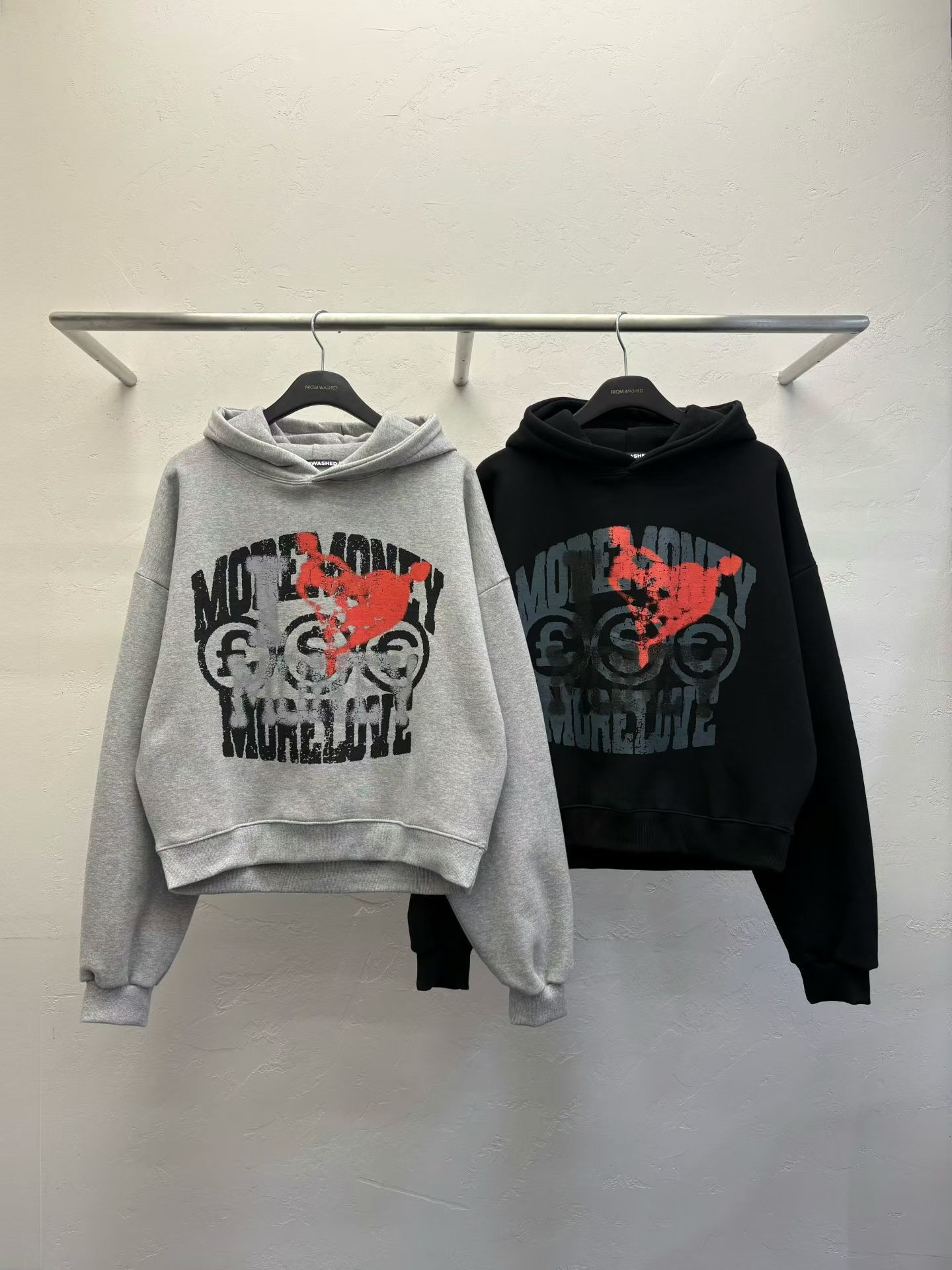 英文字圖案連帽Boxy衛衣 SCOPE-141T