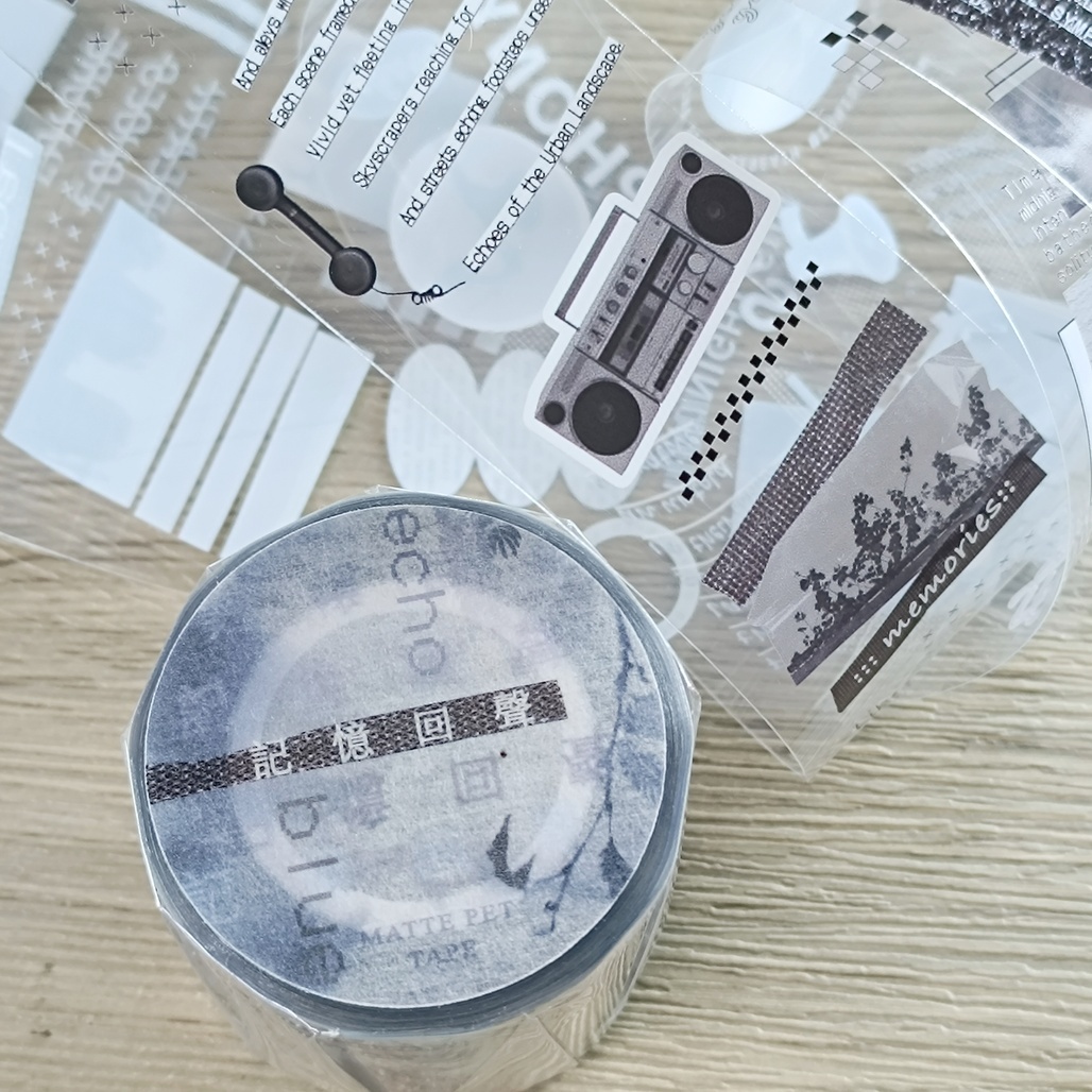 小行星B610．記憶回聲 4cm亮面PET膠帶 <整捲/分裝>