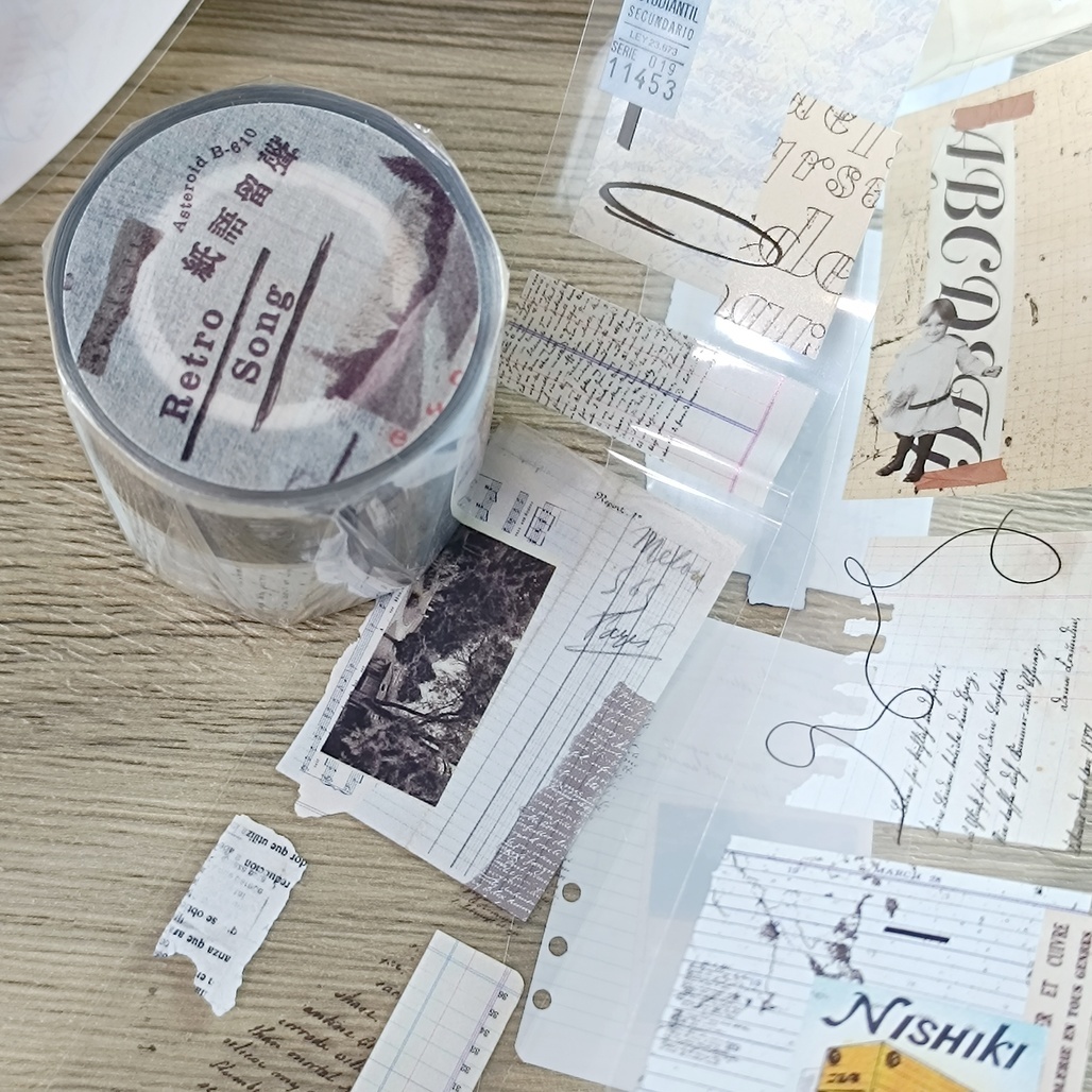 小行星B610．紙語留聲 4.5cm亮面PET膠帶 <整捲/分裝>