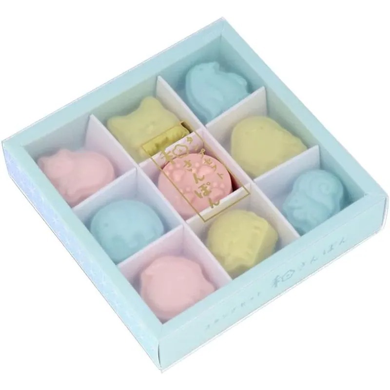 可愛動物 日系和果子印章 9入組｜日本SUN-STAR