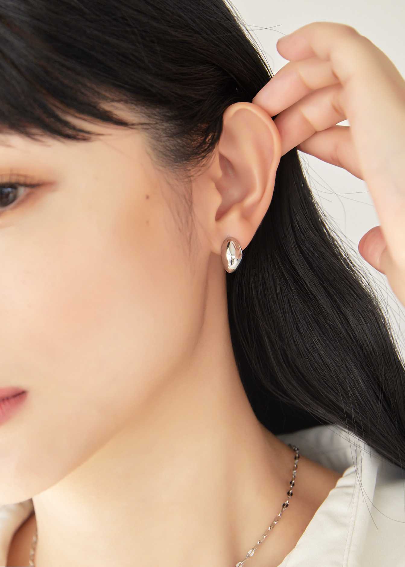 Aditi 耳環-銀 | 醫療鋼 |