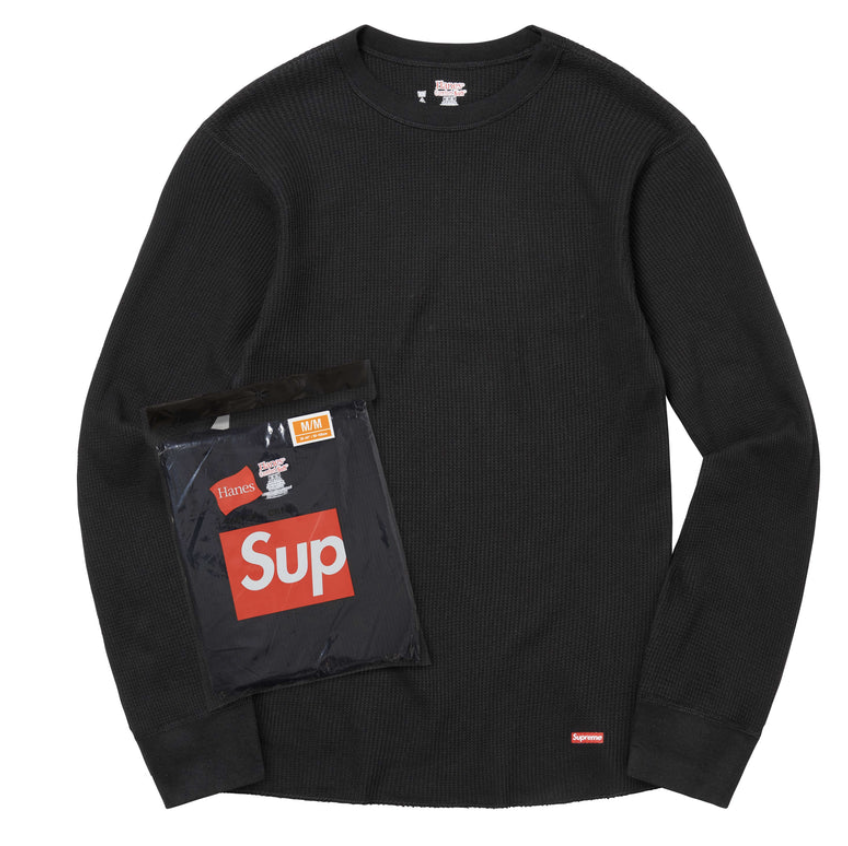 【Supreme】 Supreme®/Hanes® Thermal Crew (1 Pack)