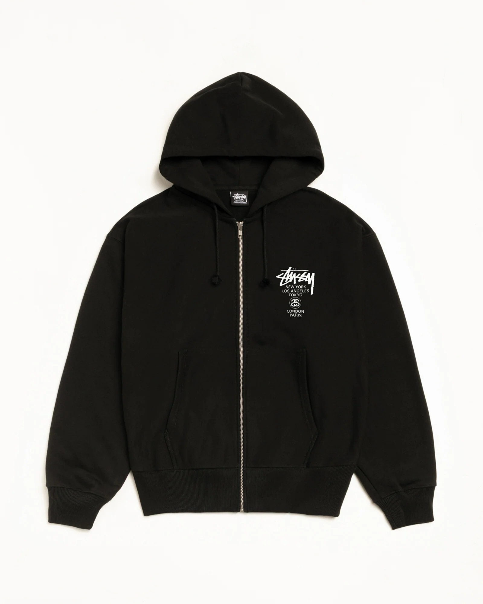 Stussy WORLD TOUR ZIP HOODIE 拉鍊外套