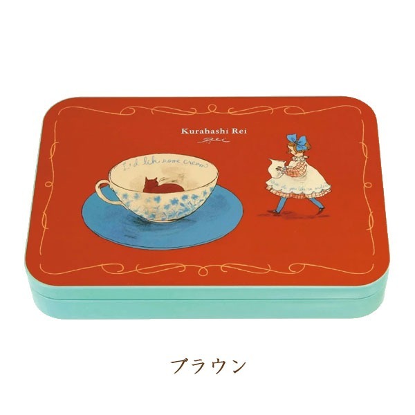 下午茶 紅色 鐵盒裡的明信片 ｜日本Kurahashirei