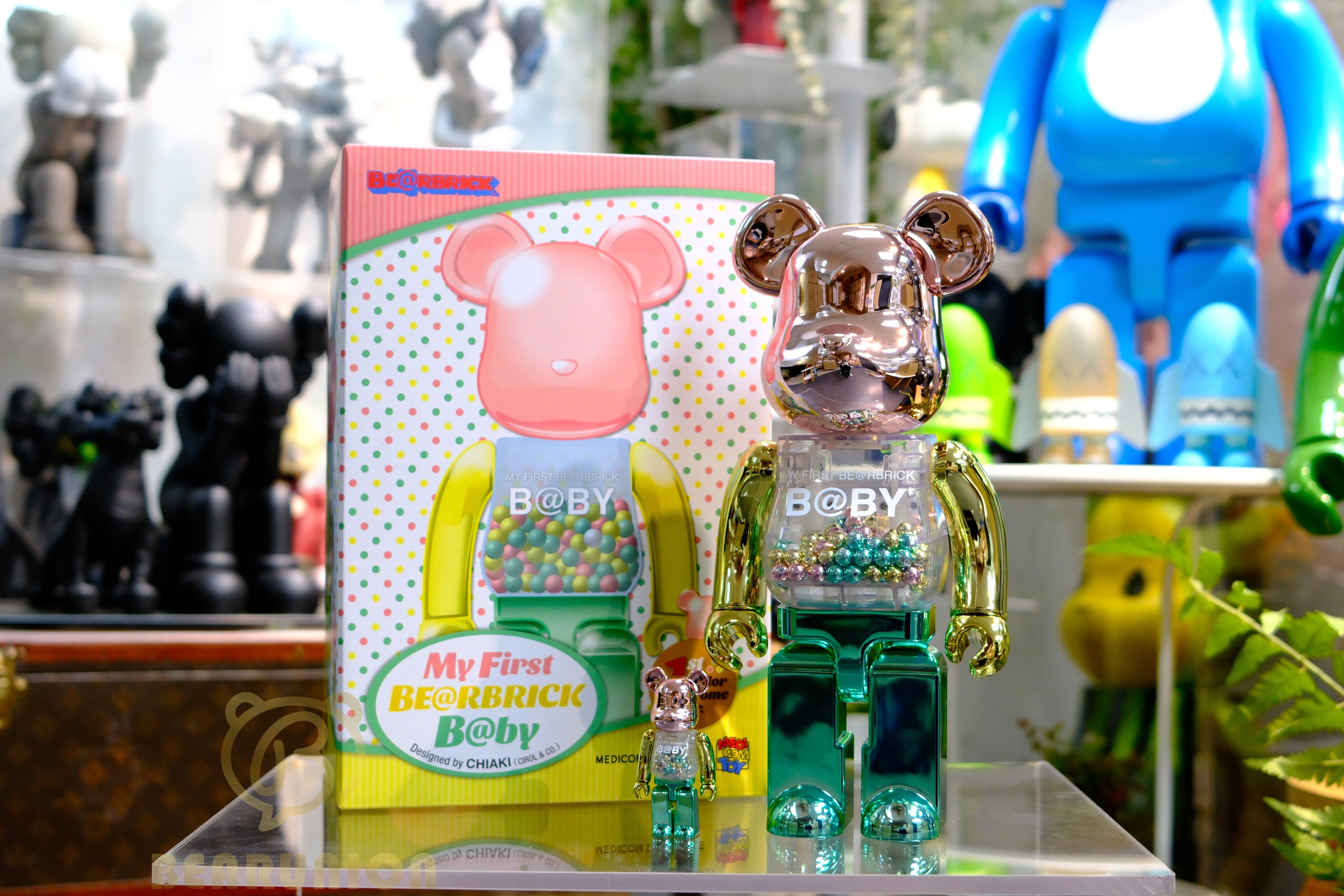 🥇現貨🥇Bearbrick 400% 100% MY FIRST B@BY 1st COLOR CHROME