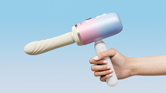 LOVENSE - Spinel 可APP控推撞抽插加熱式按摩棒+手持/吸啜底盤