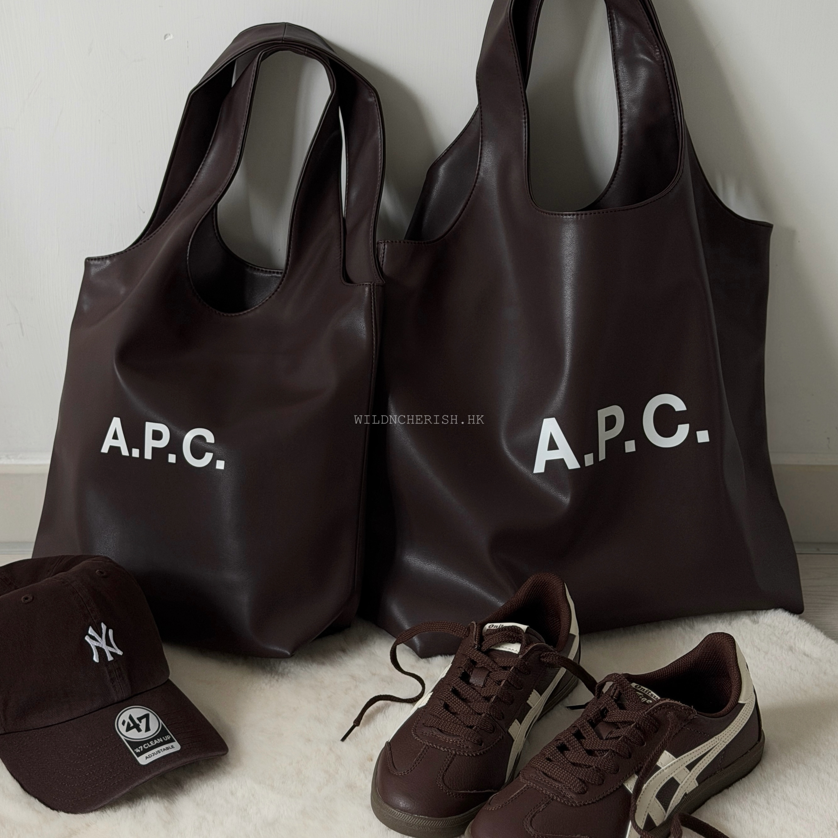 現貨 | A.P.C. Ninon Tote Bag 皮革 咖啡色