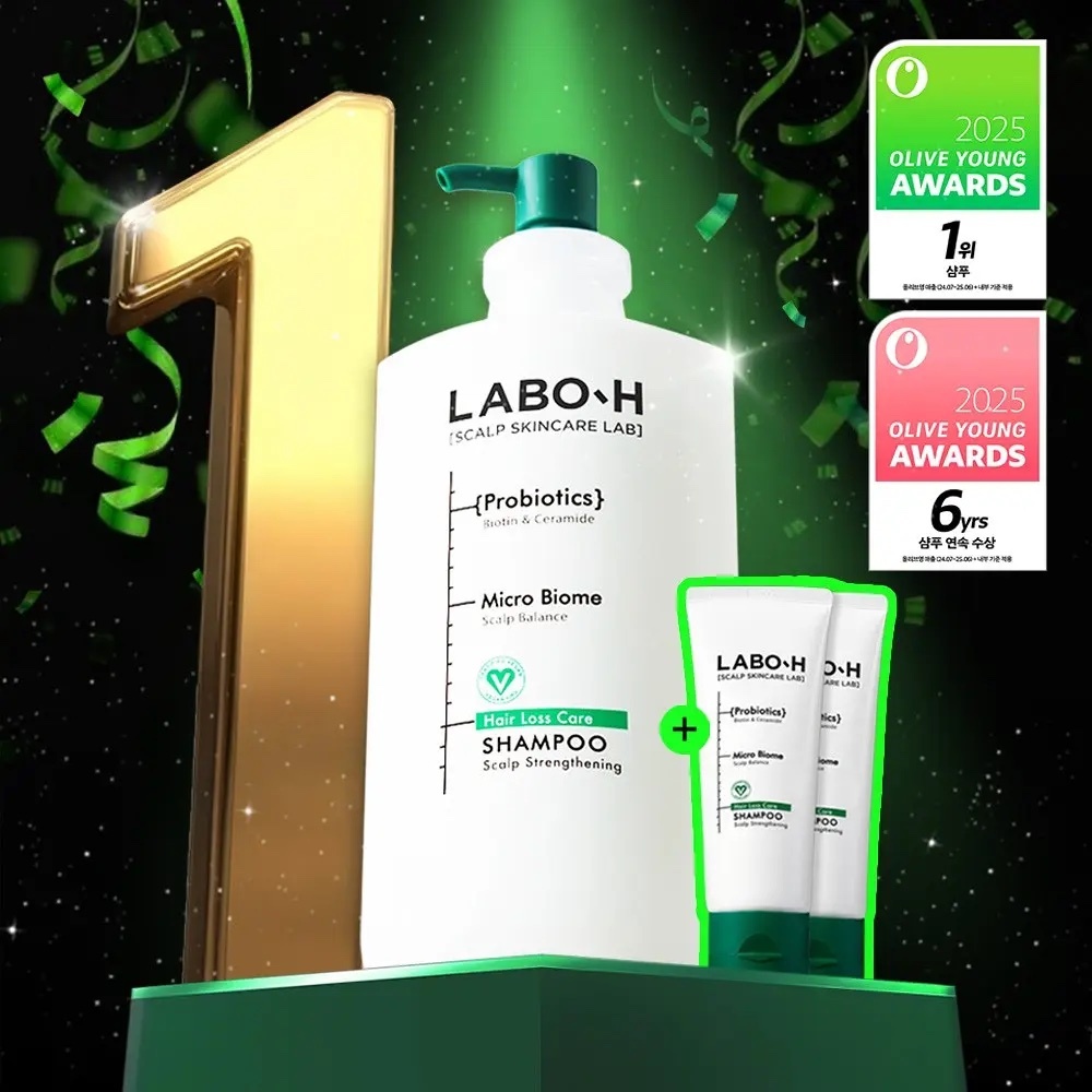 《現貨》LABO-H Scalp Strengthening Shampoo Hair Loss Care 750ml +120ml*2