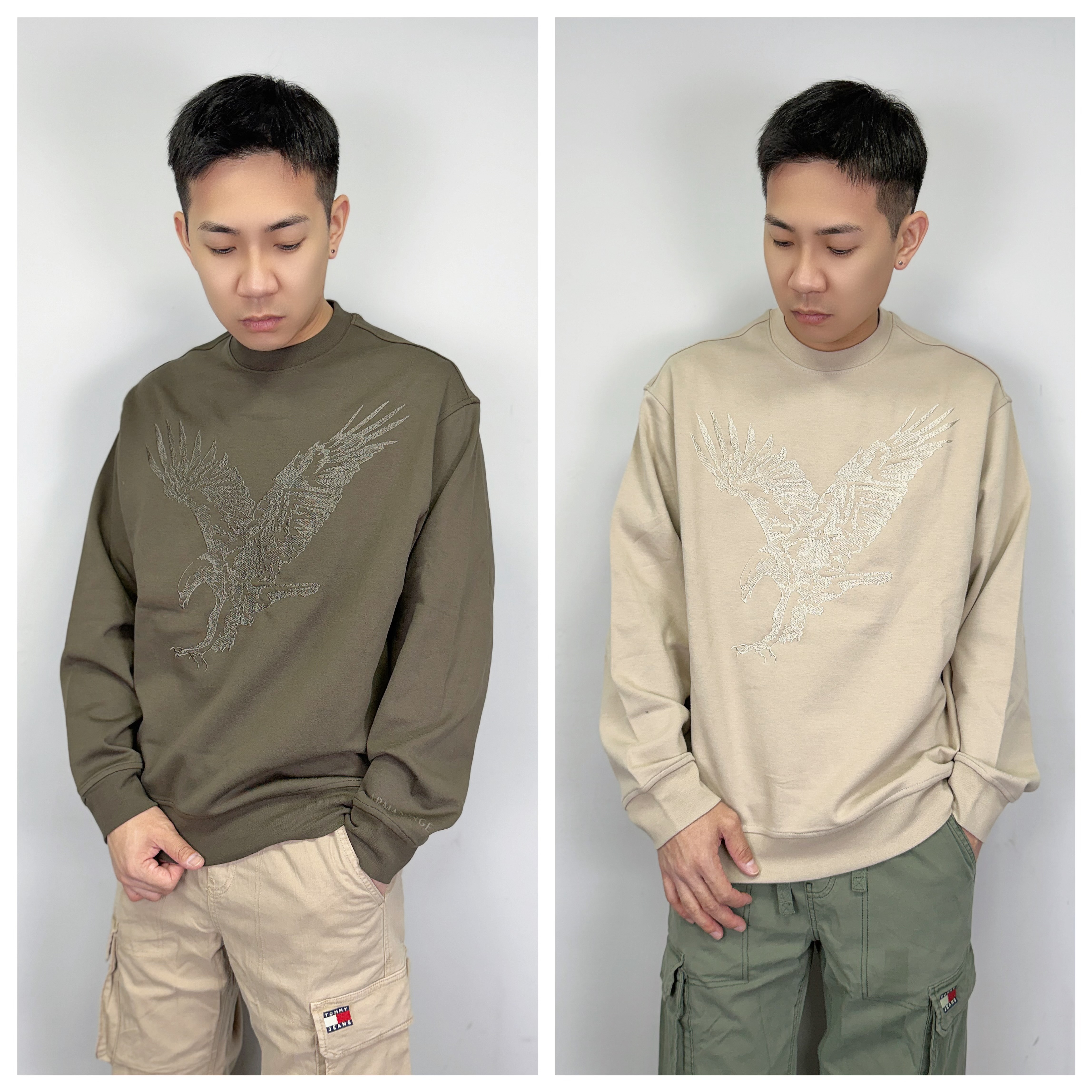 Armani Exchange AX 電繡大老鷹 大學T 長袖
