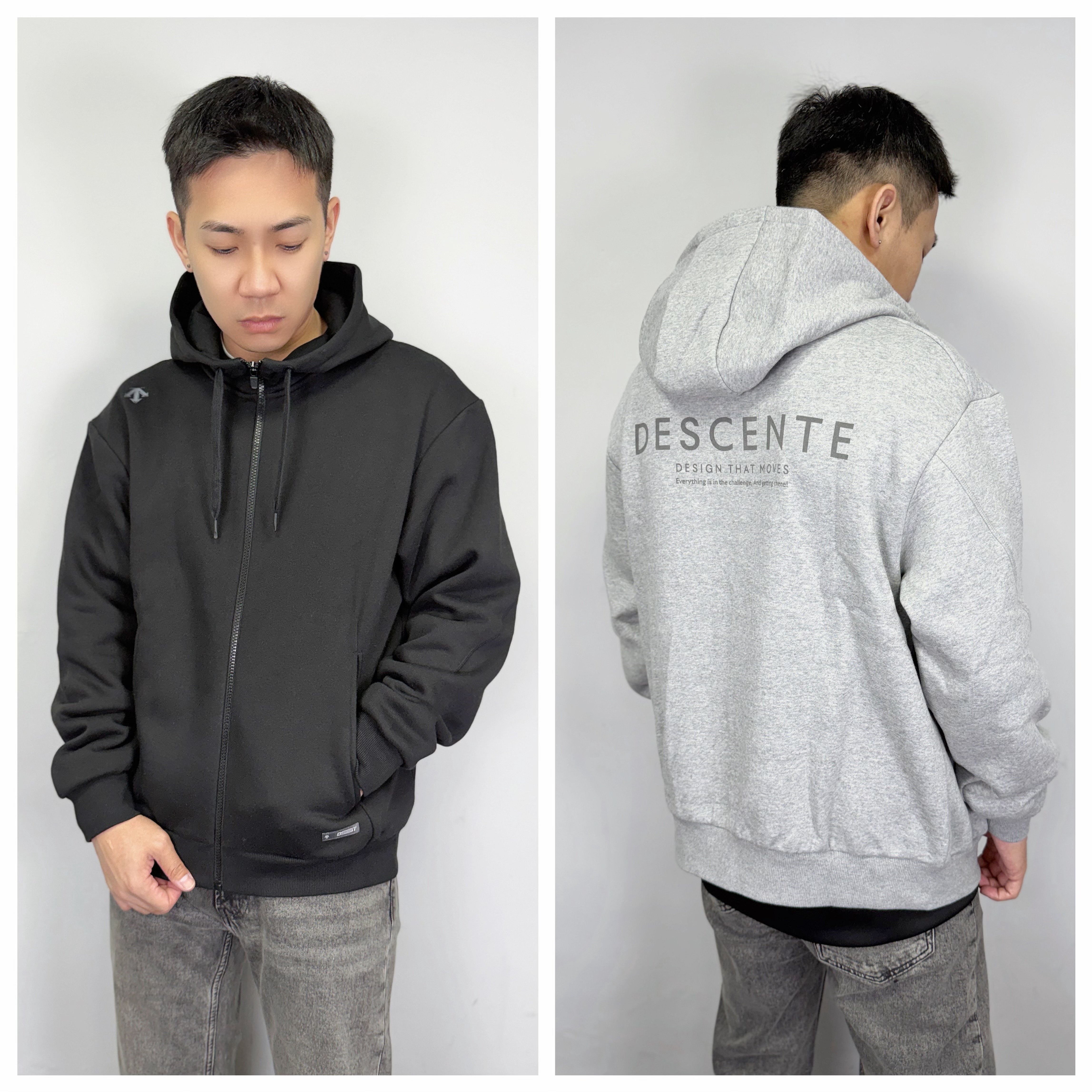 Descente 迪桑特 背後簡約字母 連帽外套