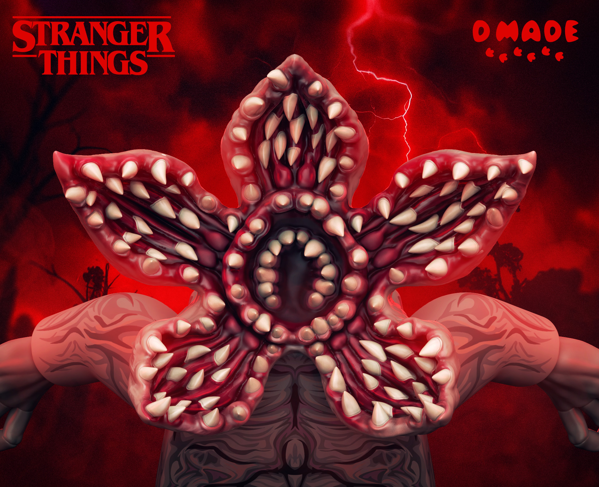 [D Made][Preorder] Demogorgon - Chomper [UVprinted]