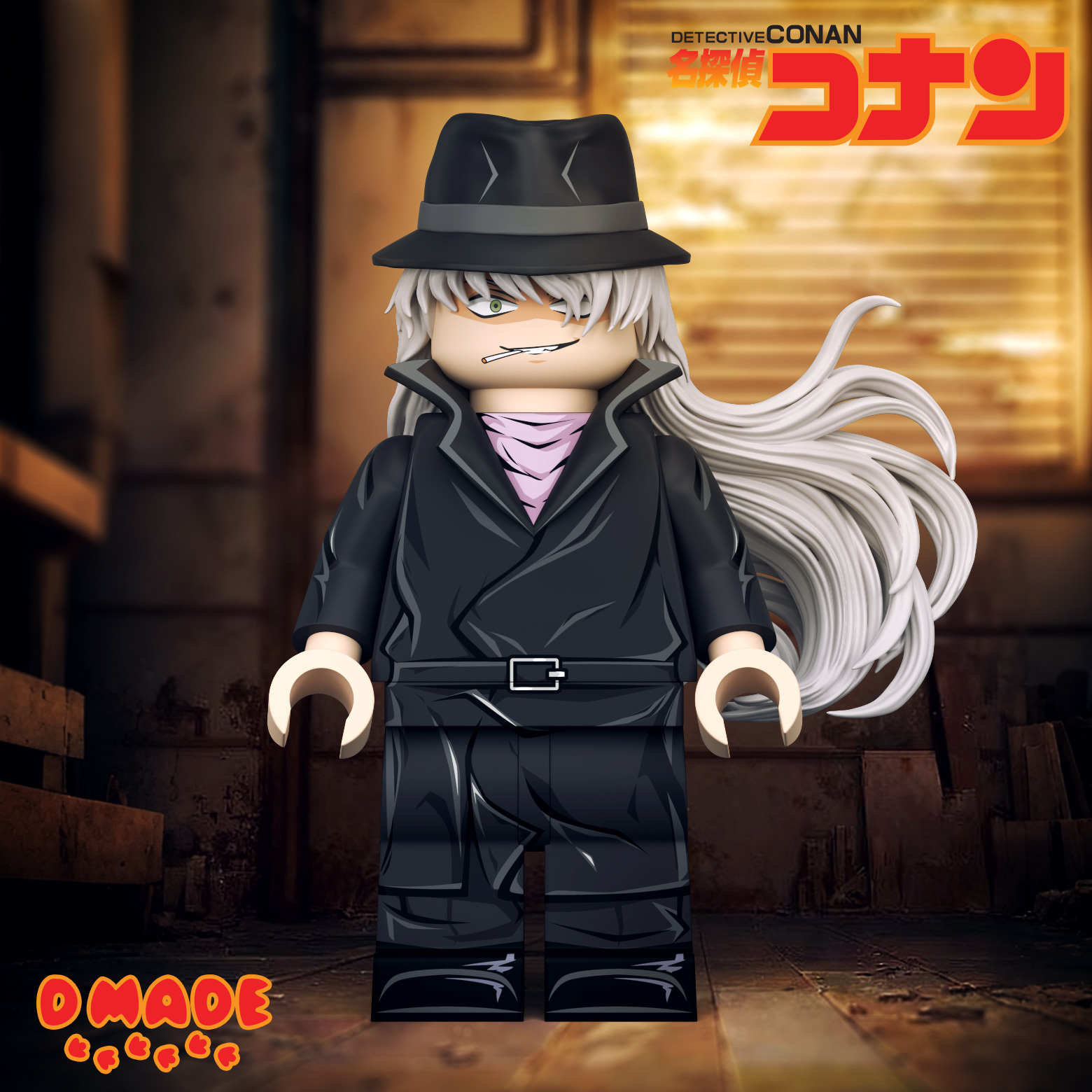 [D Made][Preorder] Detective Conan Series Gin [UVprinted]