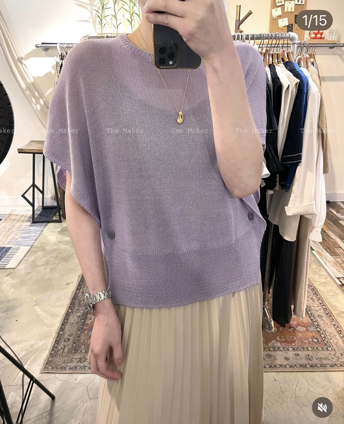 *️⃣ 粉紫色柔軟針織top *️⃣