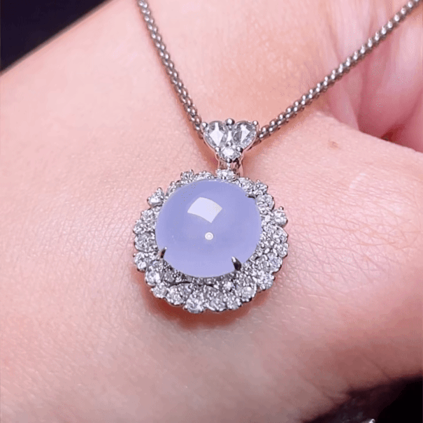 1122410 翡翠蛋面吊墜