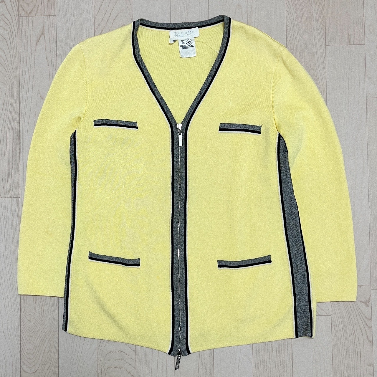 ESCADA 檸檬黃色針織外套