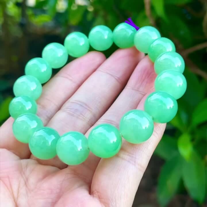 翡翠手串 (11.8mm直徑),天然翡翠A玉, 緬甸玉, Jade, Jadeite